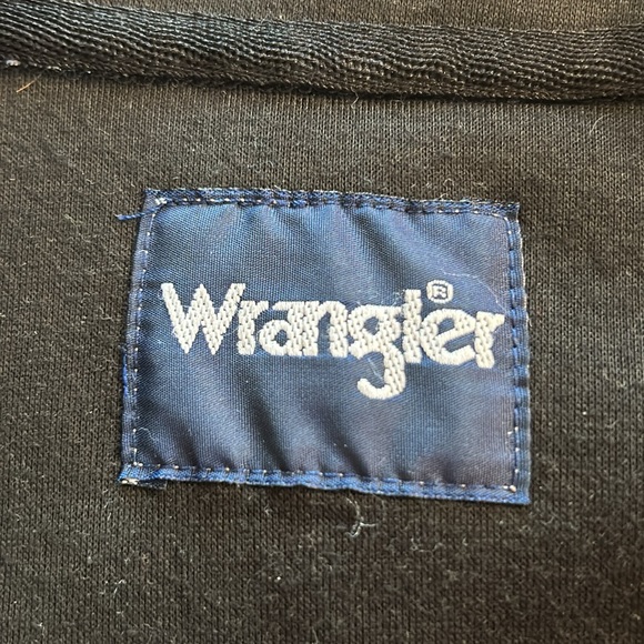 Wrangler Men’s Lined Western Sherpa Heavyweight Black/Cream Pullover. Size Large - Picture 6 of 13